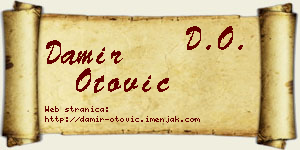 Damir Otović vizit kartica